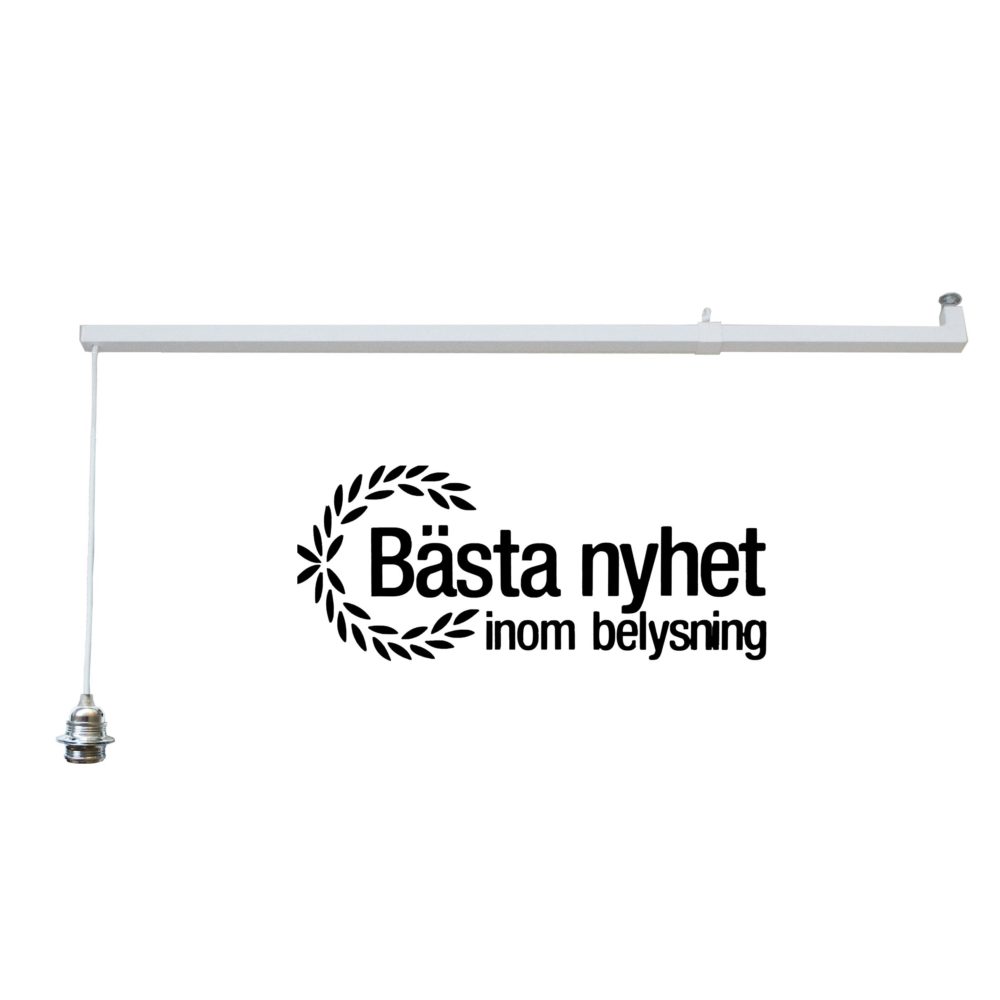 Vit förlängningsarm tak